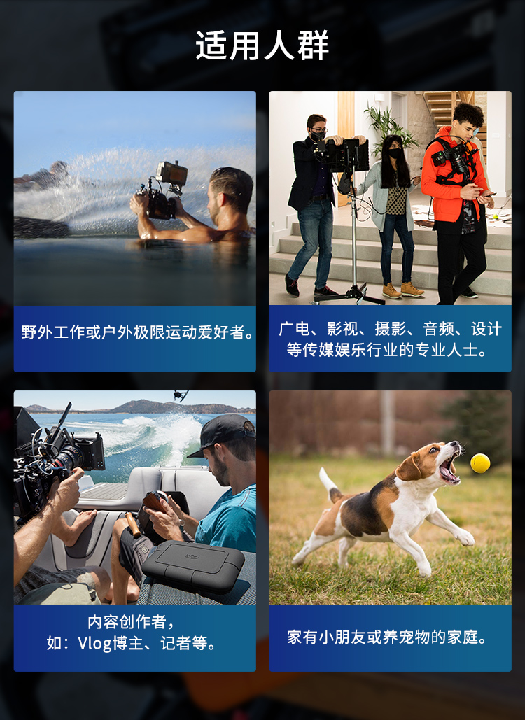 雷孜LaCie移动固态硬盘1t高速2t莱斯外置雷电防摔ssd