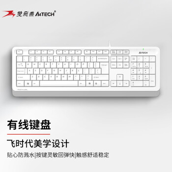 双飞燕（A4TECH）FK10飞时代有线键盘薄膜办公打字用键